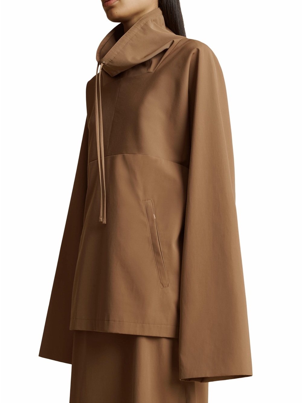 KHAITE Khaki Funnel-Neck Utility Jacket